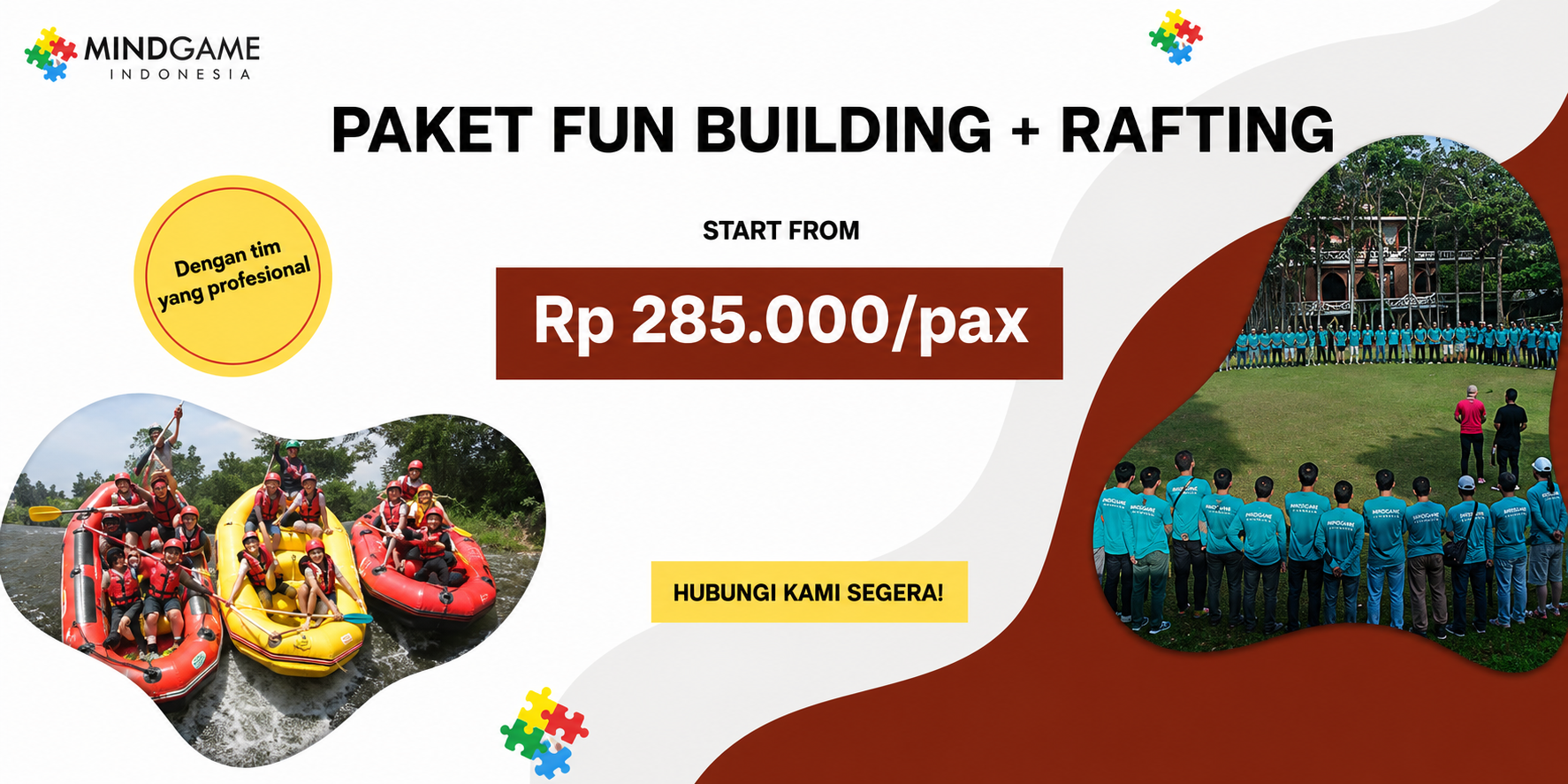 PAKET FUN BUILDING + RAFTING